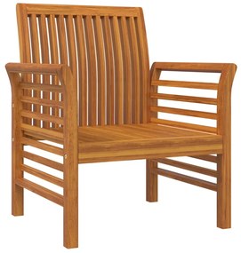 Cadeirões com almofadões branco nata 2 pcs acácia maciça
