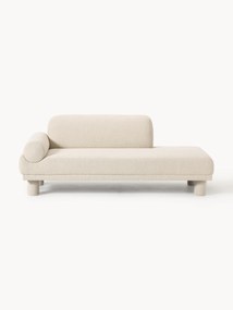 Sofá chaise longue em bouclé Lilo