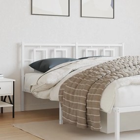 Cabeceira de cama 160 cm metal branco