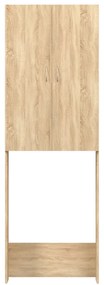 idaXL Armário máquina lavar roupa 64x25,5x190 cm carvalho sonoma