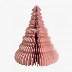Árvore De Natal Em Papel Noelle Cor-de-rosa & ↑31 Cm - Sklum