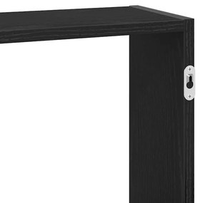 Prateleira de parede 159x18x66 cm deriv. madeira carvalho preto