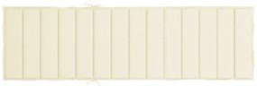 Almofadão p/ espreguiçadeira 200x70x3 cm tecido oxford creme