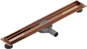 Mexen Flat 360° corpo para ralo linear rotativo 70 cm, ouro rosa - 1640070