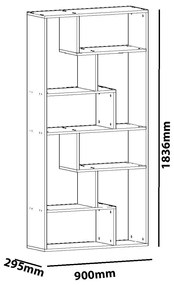 Estante Serra – Branco – 90 cm x 183,6 cm x 29,5 cm