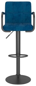 Bancos de bar 2 pcs veludo azul
