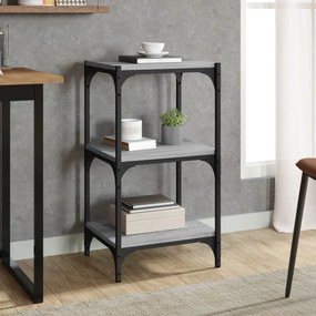 vidaXL Estante 40x33x70,5 cm derivados de madeira/aço cinza sonoma