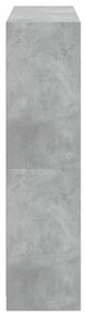 Estante c/ portas 136x37x142 cm derivados madeira cinza cimento