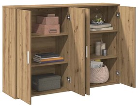 Conjunto de 2 Buffets em Carvalho Artisan 60x31x84 cm - Madeira Estrut