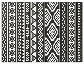 Tapete Exterior ARAKIL Preto e branco Polipropileno 300 x 400 cm