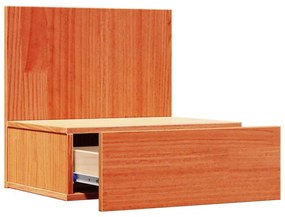 Mesa de Cabeceira Montada na Parede 2 pcs Castanho-mel