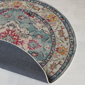 Tapete Woopamuk495 – Turquesa – 120x120 cm | Tribo Home