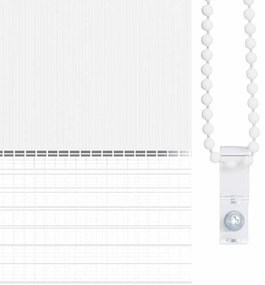Estore de rolo 100 x 175 cm, linhas de zebra / Branco
