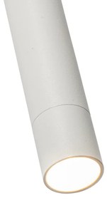 Sistema de iluminação de trilho moderno com 5 luzes pendentes branco 1-fase - Iconic Frini Moderno