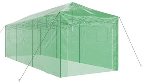 Estufa com telhado Manual Verde 290 x 870 x 315 cm Aço