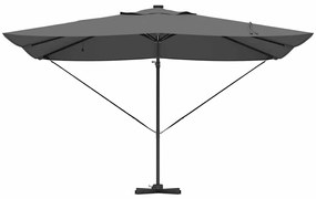 Parasol Cantilever Roma com LEDs Antracite 352x251x265 cm - Estrutura
