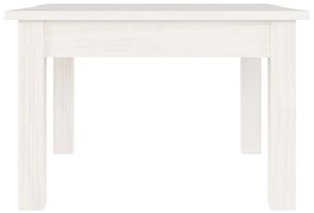 Mesa de centro 45x45x30 cm pinho maciço branco