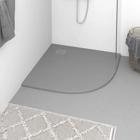 148937 vidaXL Base de chuveiro SMC 90x90 cm cinzento