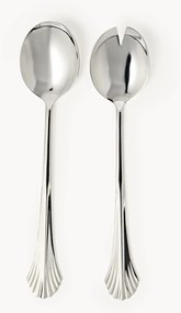 Talheres de salada em aço inoxidável polido Ondine
