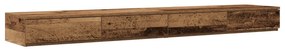 Gavetas de Cama vidaXL em Madeira Velha 180x36,5x16,5 cm em Madeira de