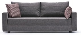 Sofá-Cama de 3 Lugares Ece – Castanho – 215x88x90 cm