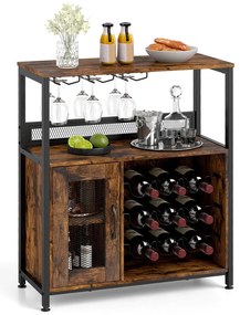 Suporte autônomo para armazenamento de bebidas e vinhos de 7 níveis