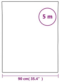 Película para janela fosca 90x500 cm PVC padrão de estore
