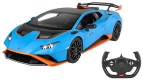 Carro telecomandado Lamborghini Huracán STO 1:14 2,4GHz Portas manuais azul