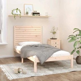 vidaXL Estrutura de cama 100x200 cm madeira maciço