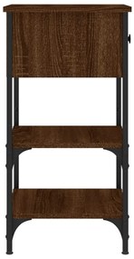 Mesas de cabeceira 2 pcs derivados de madeira carvalho castanho
