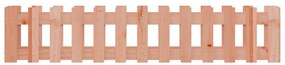 Canteiro elevado c/ design de cerca 150x30x30cm madeira douglas