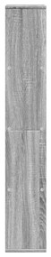 Estante 60x20x120 cm derivados de madeira cinzento sonoma