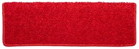 Tapetes de escadas 10 pcs 65x21x4 cm vermelho