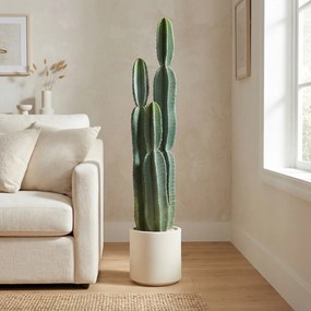 Cacto Artificial, 25 x 25 x 111 cm, Grande Realismo, Verde
