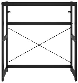 Estrutura p/ lavatório casa de banho ferro 79x38x83 cm preto