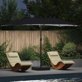 vidaXL Guarda-sol de Jardim Antracite 385 x 209 x 244 cm tecido