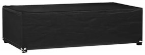 vidaXL Capa p/ mobiliário de jardim 8 ilhós 125x70x35 cm retangular
