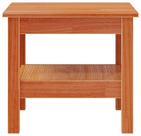 Mesa de centro 45x45x40 cm madeira pinho maciça castanho mel