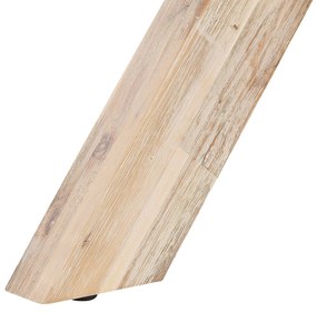 Conjunto de jardim com mesa 200 x 100 cm e 6 cadeiras em branco e creme OLBIA Beliani