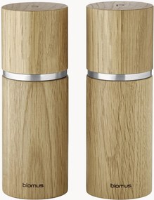 Moinhos de sal e pimenta em madeira de carvalho Pepe, conjunto de 2