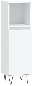 3 pcs conjunto móveis casa de banho derivados de madeira branco