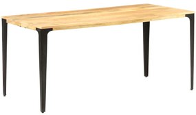 Mesa de jantar 160x80x76 cm madeira mangueira maciça