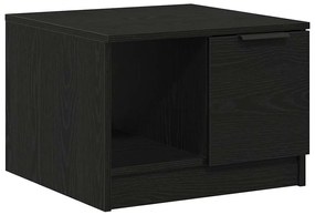 Mesa de Café vidaXL Preto Carvalho 50x50x36 cm Madeira Engenharia