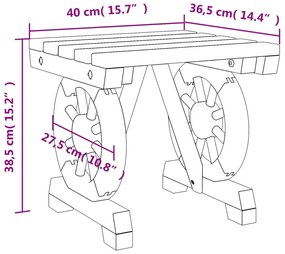 Apoios de pés para jardim 2 pcs madeira de abeto maciça
