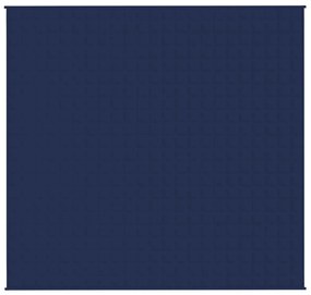 Manta pesada 11 kg 220x230 cm tecido azul
