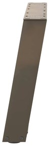 Pés para mesa de centro em formato de U, 2 peças, aço natural, 60x(42-