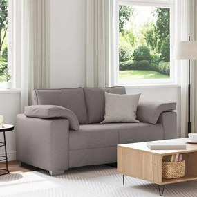 vidaXL Sofá com almofada Cinzento-acastanhado 160 x 77 x 82 cm tecido