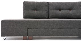 Sofá-Cama de Canto Manama – Antracite – 280x85x206 cm