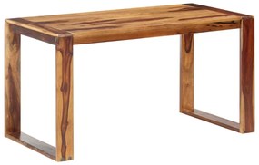vidaXL Mesa de jantar 140x70x76 cm madeira maciça