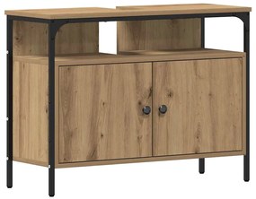 Conjunto de Mesa de Maquilhagem de 3 Peças em Madeira de Carvalho Arti